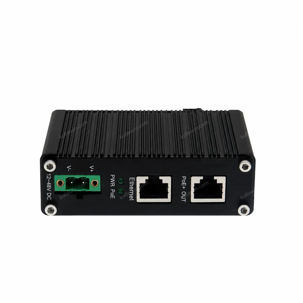 12~48V DC Power Input Industrial 10G PoE+ Injector