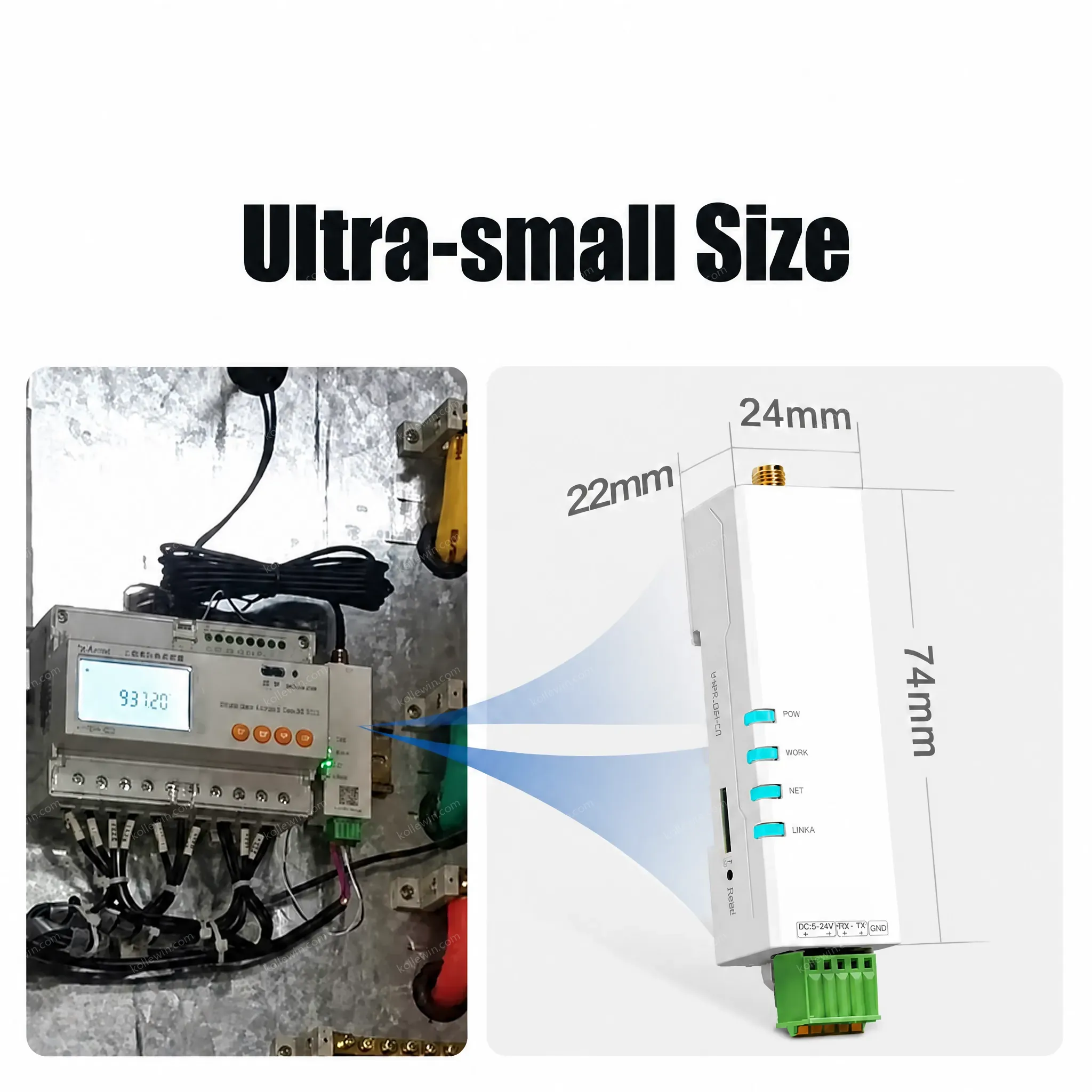 PUSR European Version of Din Rail 4G LTE Modems Ultra-small Size, Easy to Integrate Remote FOTA Upgrading Firmware USR-DR154-E