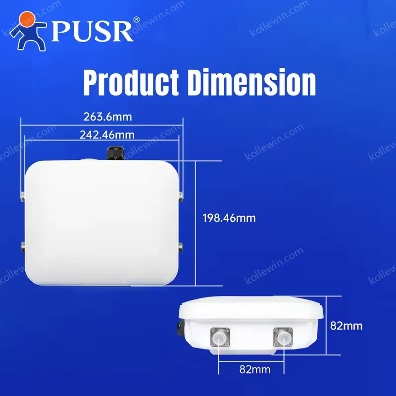 PUSR Outdoor Wireless Access Point AP520X Supports Dual AP Modes (Fat & Thin) Qualcomm Chipset IoT Application