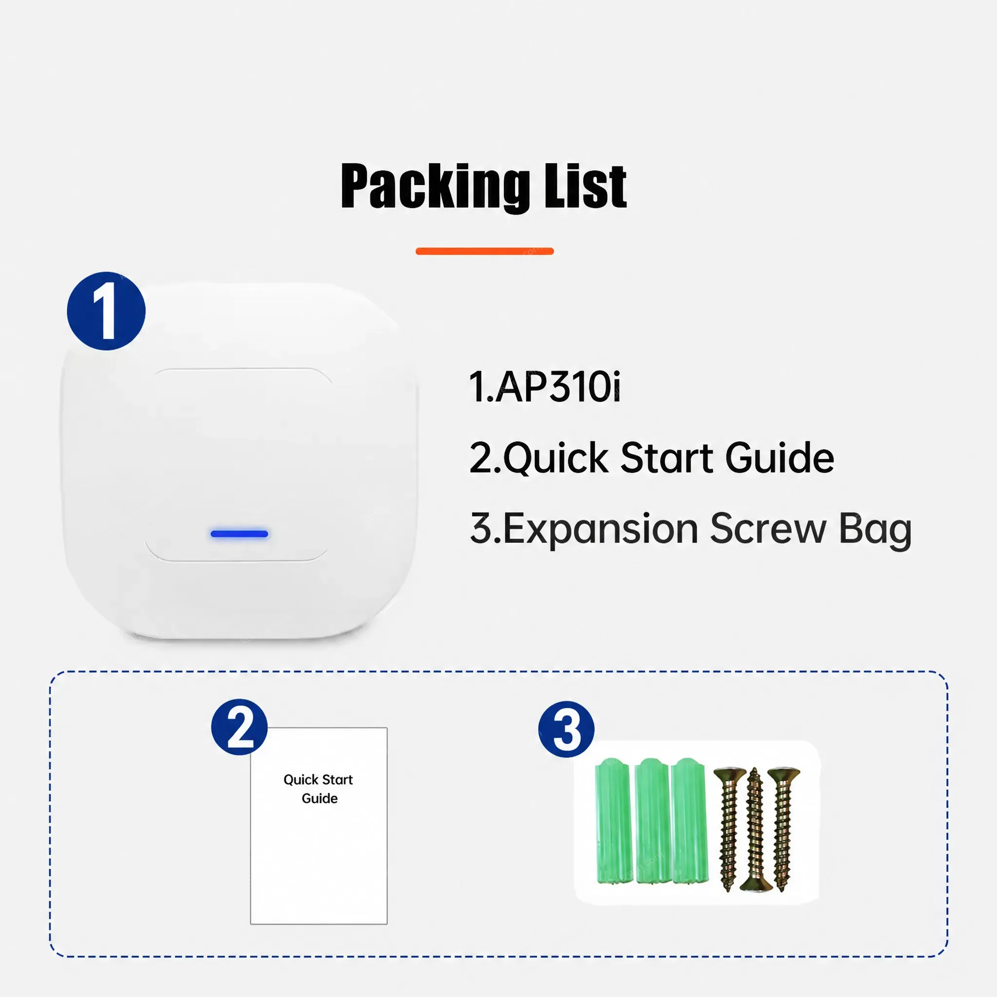 PUSR WiFi6 Dual-Band Ceiling-Mounted Commercial Access Point 24dBm TX Power 5dBi High-Gain Built-in Antennas PoE IOT USR-AP310i