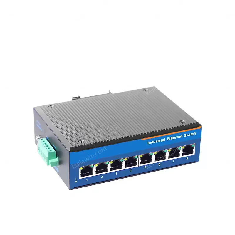 PUSR Industrial Gigabit Ethernet Switch With 10/100/1000Mbps 5/8 RJ45 Ports POE+ Plug and Play USR-ISG