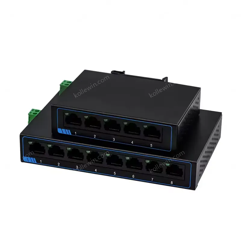 PUSR 5 Ports 10/100M Adaptive Ethernet Network Switch Supports DC or Terminal Power Supply USR-SF1005