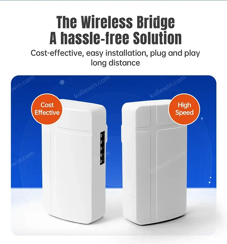 PUSR Wireless wifi AP Bridge router wifi signal extender repeater Qualcomm Plug and Play AP IP64 Water-proof ST208E(2 Piece )
