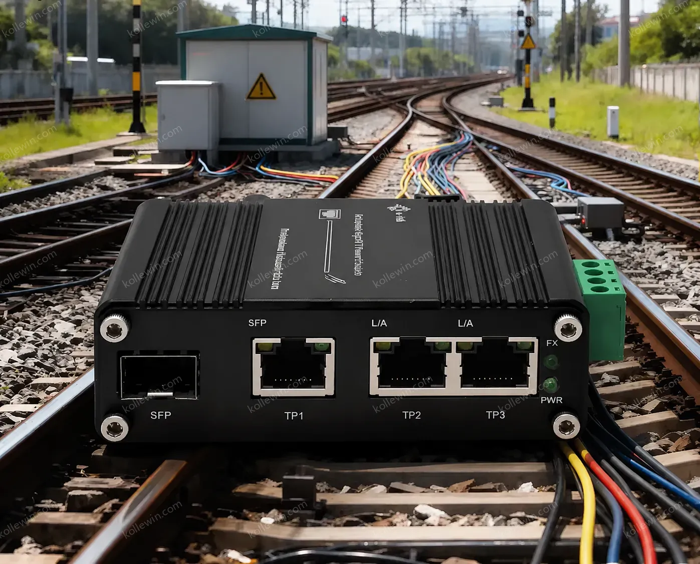 E-link Mini Industrial 3-Port Gigabit Ethernet SFP Fiber Network Switch 12Gbps Switch Capacity 12-48V DC -40C 75C