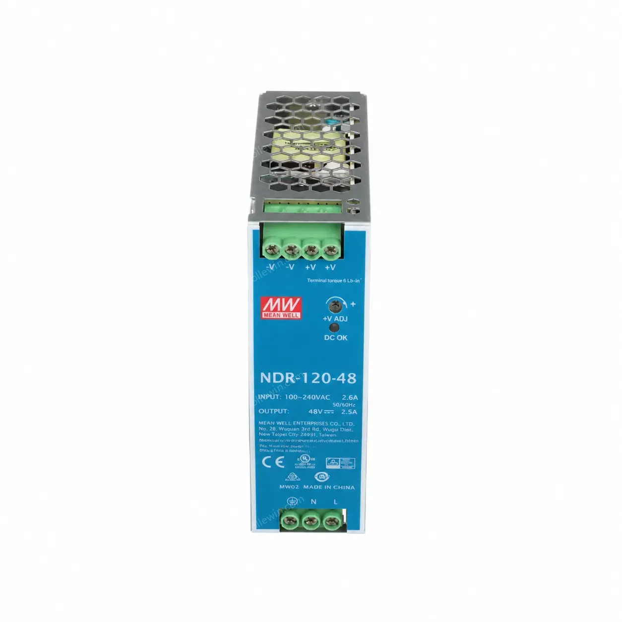 MEAN WELL 120W 48V 2.5A Industrial DIN RAIL Power Supply