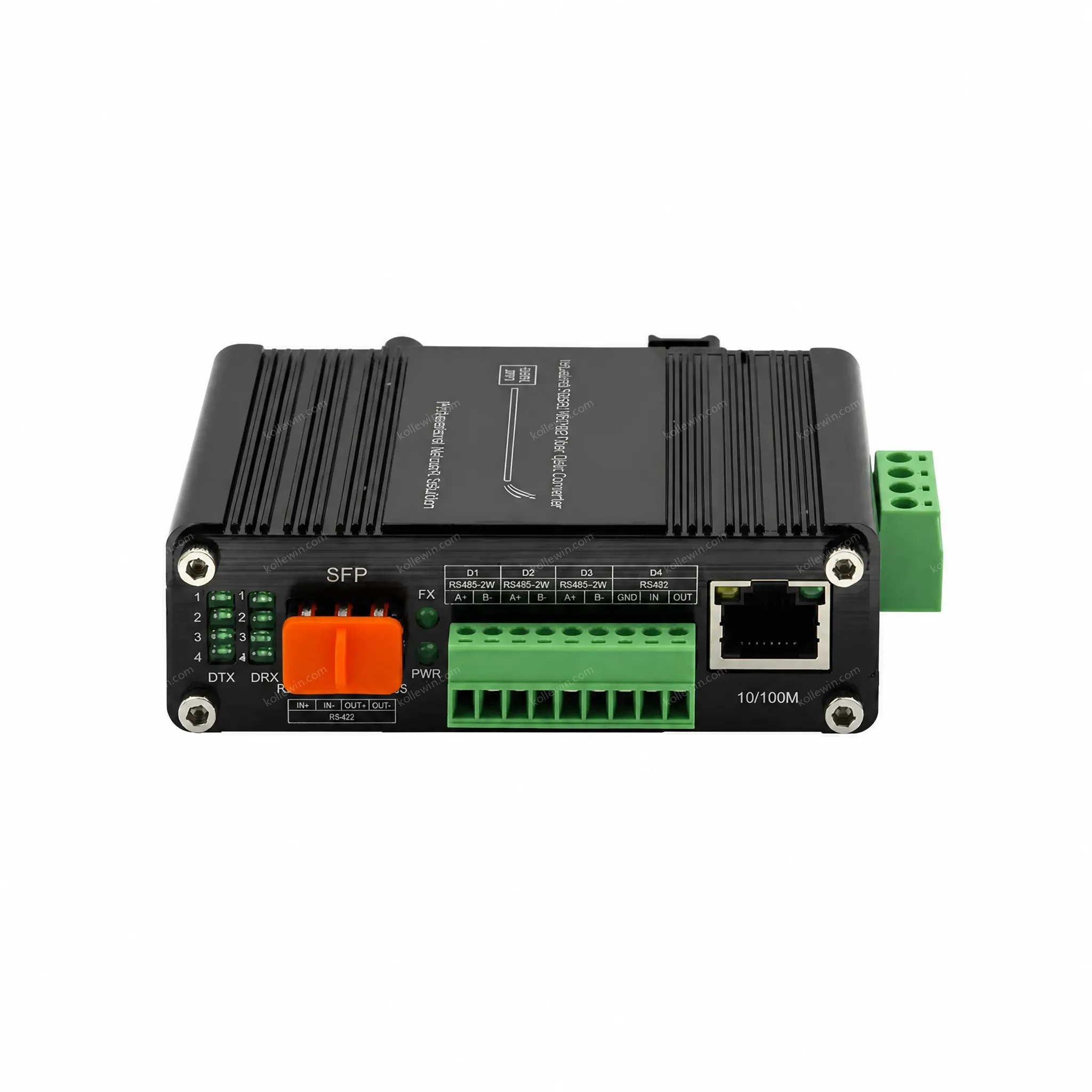 Industrial 10/100/1000Base-T to 1000Base-X SFP Media Converter