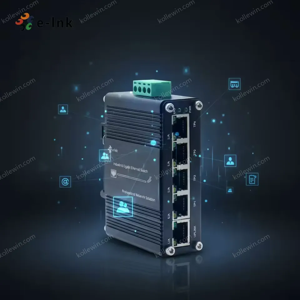 E-link LNK-IMC005-2.5G Mini Industrial 5-Port 10/100/1000/2500Base-T Ethernet Switch