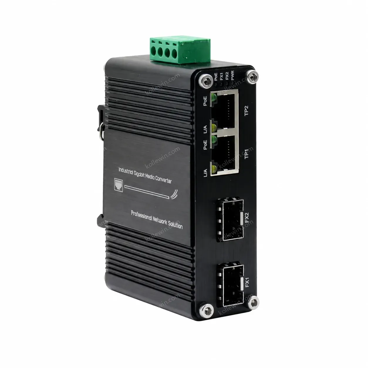 Industrial 1.25G/10G SFP+ OEO Media Converter, 3R Repeater with DDM, -40~80°C