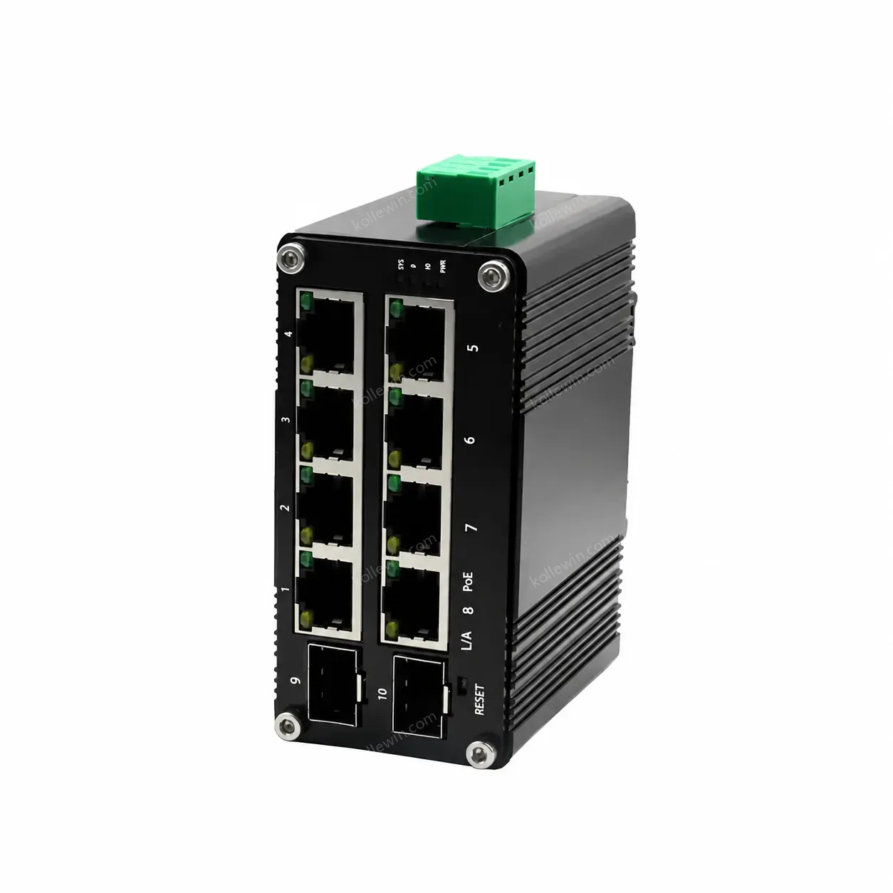 Mini Industrial Web Managed 8 Port PoE + 2 Port SFP Ethernet Switch for Smart CCTV Solar Networking