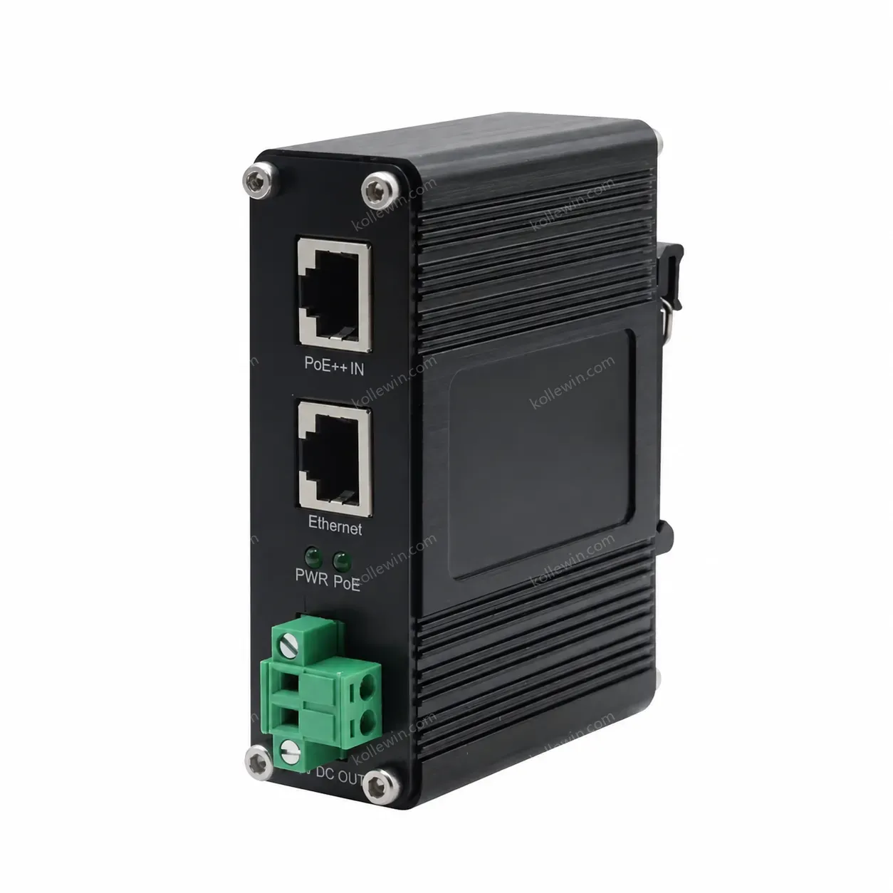 Aluminum Casing Industrial 10/100/1000Mbps 802.3bt PoE++ Splitter Output Voltage 19VDC