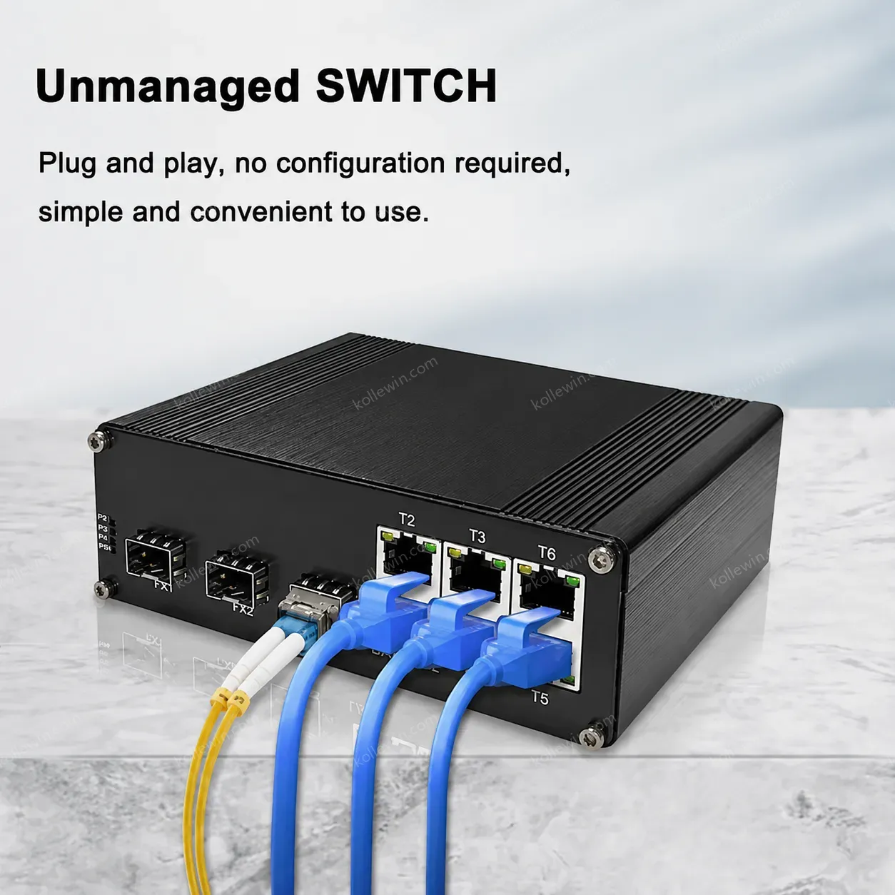 Fast Ethernet Fiber Extension Industrial Switch Supports up to 20km Over Single/Multi-mode Fiber 6+3 Ports Supports SC/FC/ST/SFP