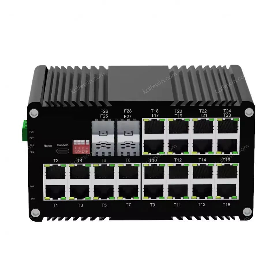 Advanced L2+ Managed 24-Port Gigabit PoE and 4-Port 1000X SFP Industrial Switch for High-Density Power Over Ethernet