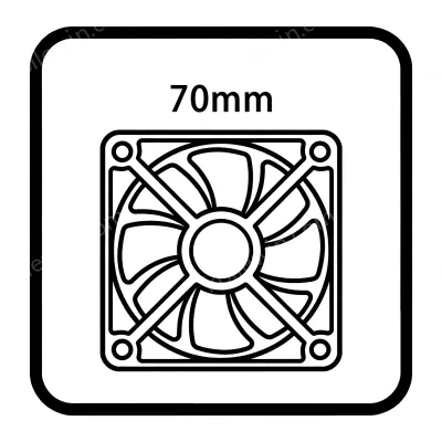 70mm dc fan
