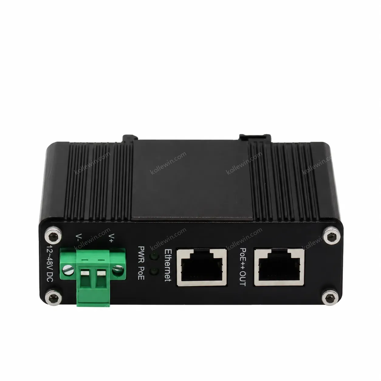 Industrial Gigabit 60W PoE Injector 12 to 48V DC Input with Power Booster for powering CCTV Cameras
