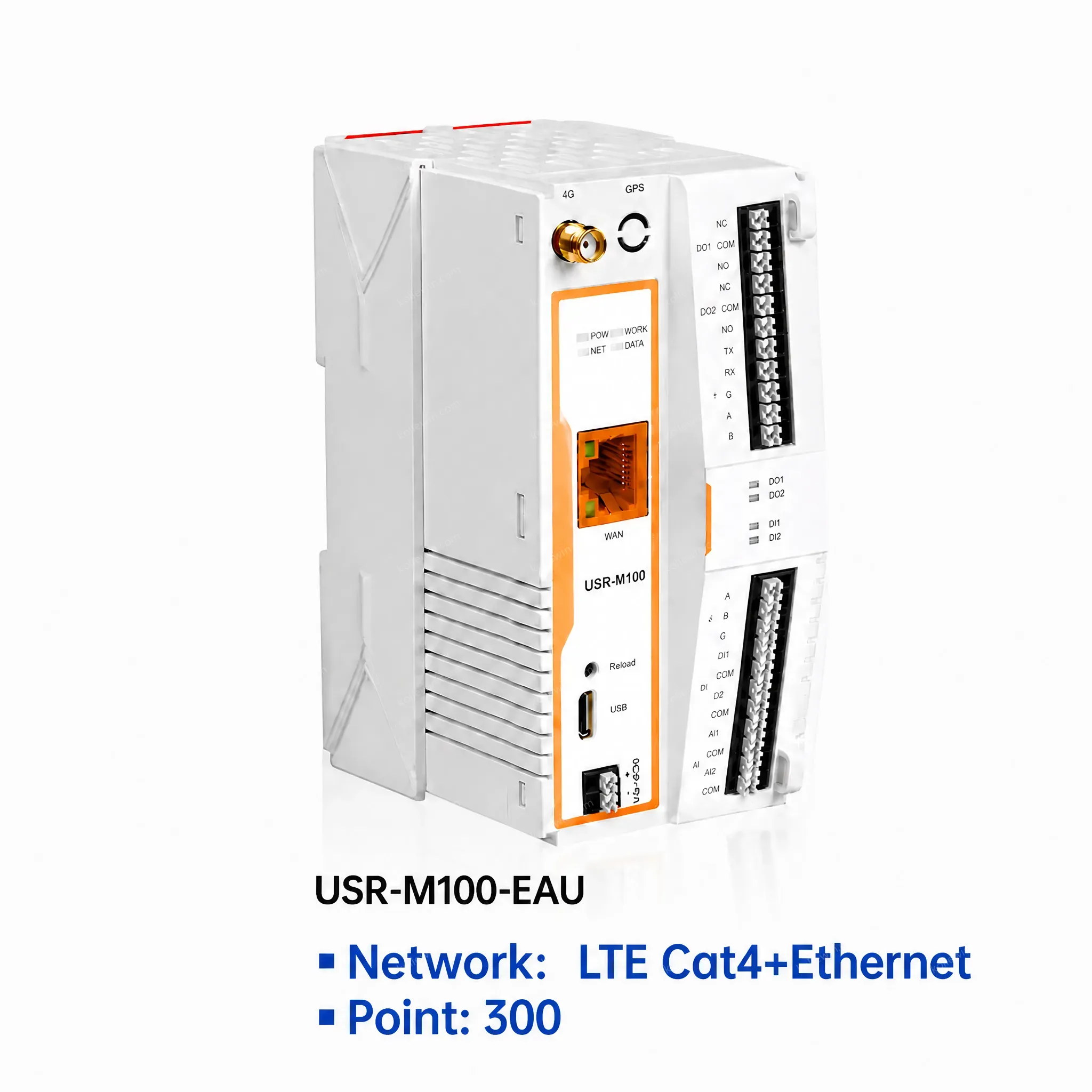 PUSR Industrial Remote IoT Gateway Modbus Gateway MQTT Protocol Supports SD Card for Data Caching USR-M100-EAU/M100s-GL
