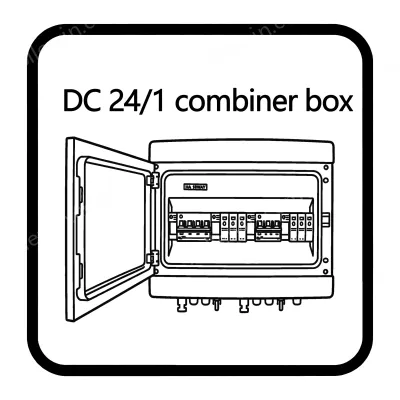 DC 24/1 combiner box