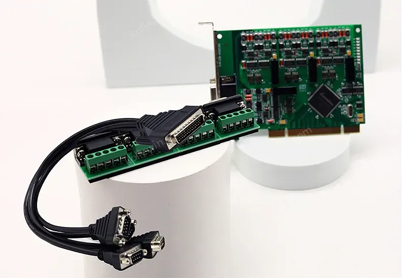 UOTEK Industrial Grade PCI to RS-485 RS-422 Serial Card RS485 RS422 4 Ports High Speed DR44 Expansion Converter UT-724A-I