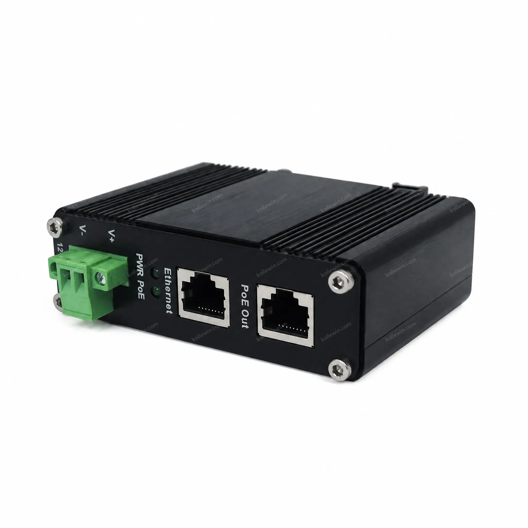 12~48VDC Power Input Industrial Gigabit PoE+ Injector