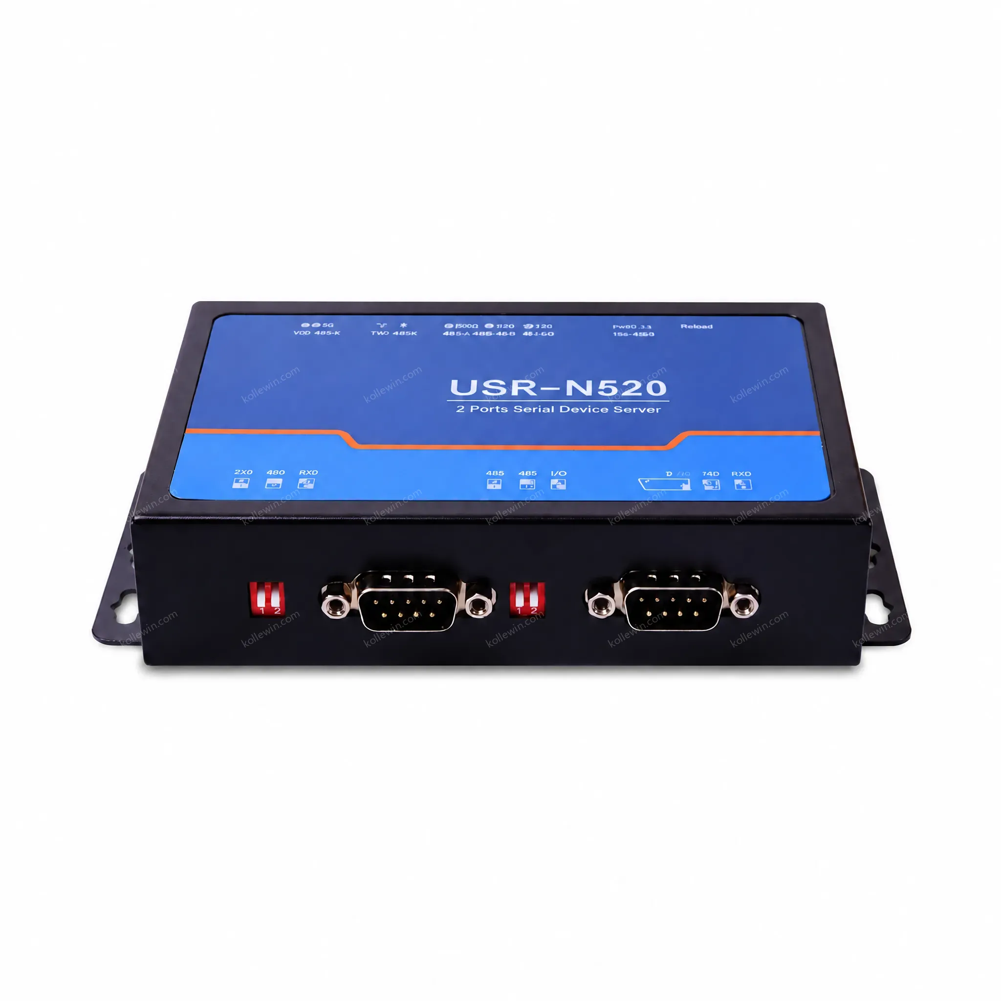 USR-N520 Serial Port Communication Server 2 Ports RS232/485/422 Ethernet Converter IP/TCP/UDP Protocols Transparent Transmission