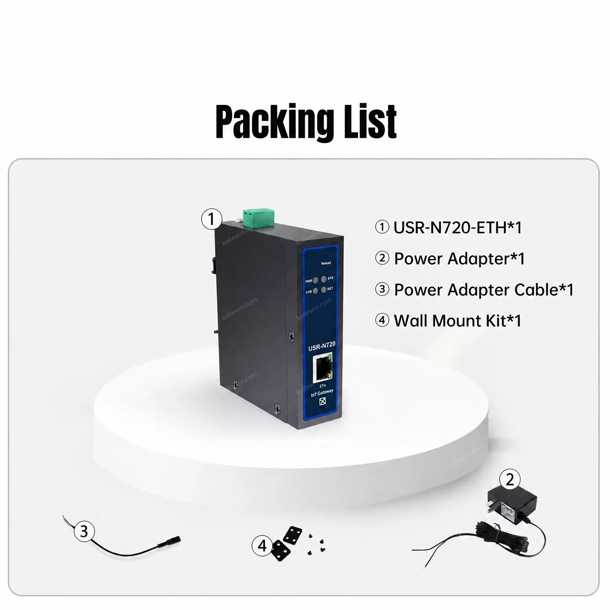 PUSR Edge Computing IoT Gateway Protocol Conversion Data Encryption Modbus DL645 to MQTT Json RS485 to Ethernet USR-N720-ETH