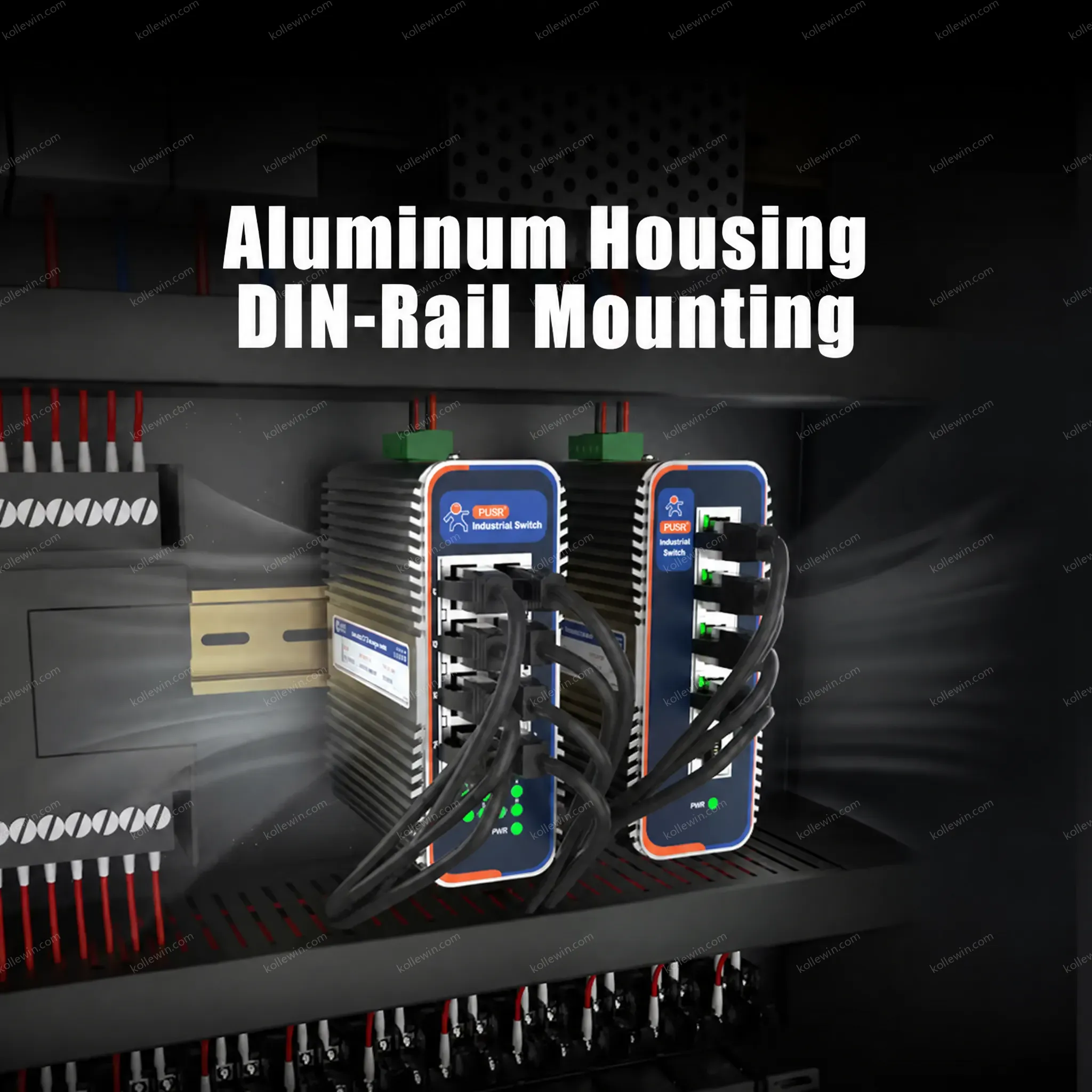 PUSR 5/8 Ports 100/1000M Unmanaged Industrial Ethernet Switches Plug & Play IP40 Protection Compact Size USR-ISG/ISF