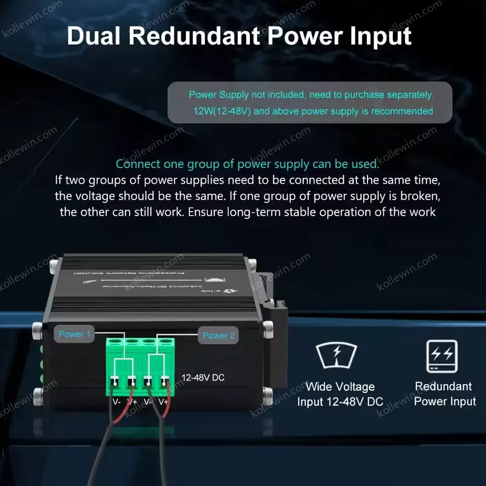 Mini Industrial 10G SFP+ Media Converter for Multi-Gigabit Copper to Fiber with PoE+ and DIN-Rail