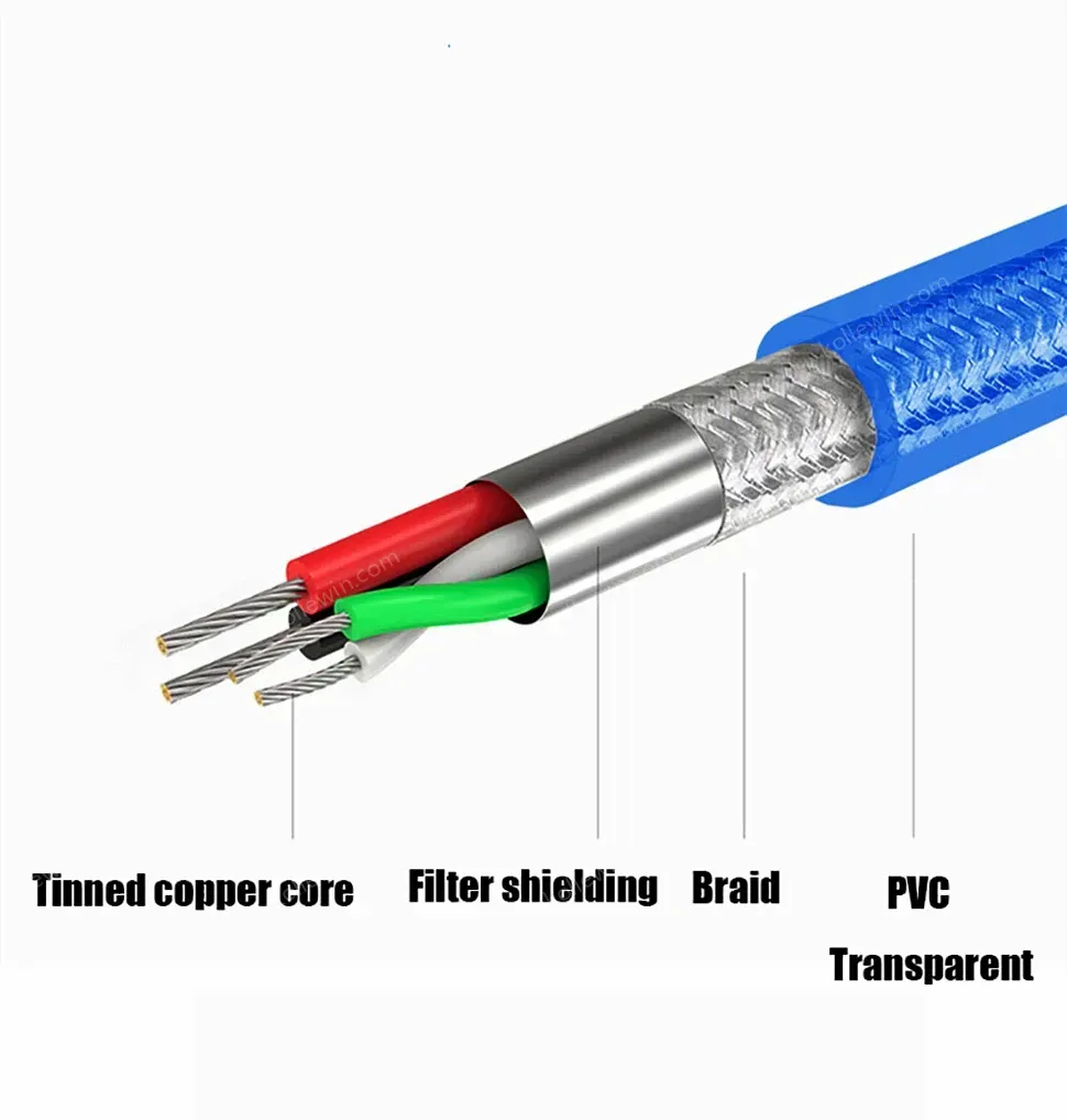 UOTEK 4.92ft USB to RS485 RS422 Cable Converter USB-A RS-422 RS-485 Adapter DB9 Connector Translucent Magnetic Ring UT-850N