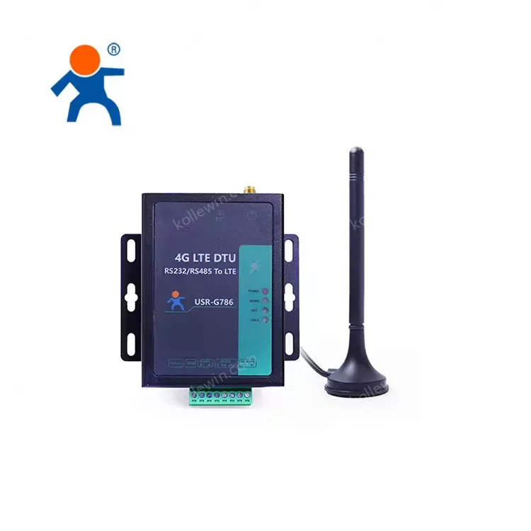 G786-G Global Frequency Industrial Serial 4G LTE Modem Modbus RTU TCP RS232/RS485 Ports Wireless External Design Power Adapter