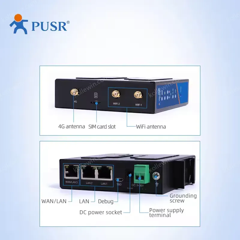 USR-G806w LatinAmerican/Australia Support PPTP, L2TP, IPSec, OpenVPN WiFi Enhanced Industrial 4G Router