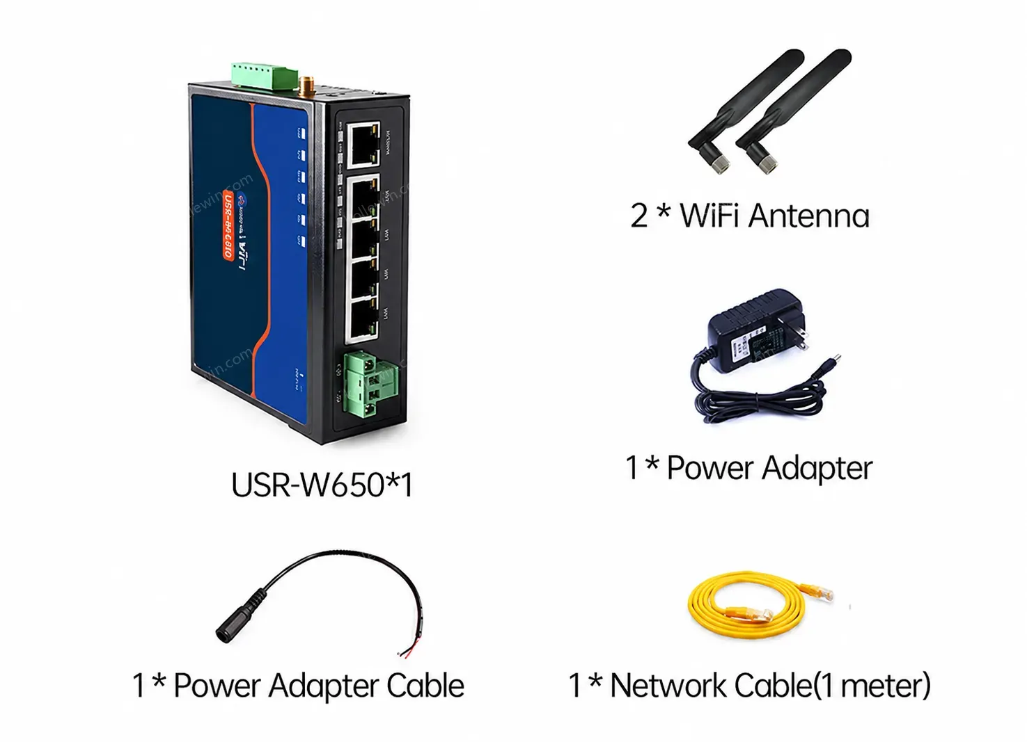 PUSR Serial to CAN RS485/RS232 to Ethernet/WiFi Protocol Converter Dual Band WiFi 5 Gigabit Port Modbus RTU to TCP Gateway W650