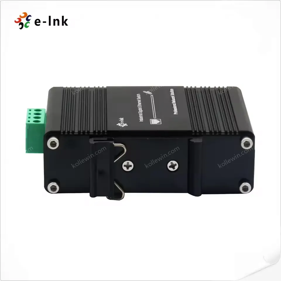 Mini Industrial 100/1000BASE-X SFP to Gigabit 60W PoE+ Full-Duplex/Half-Duplex Media Converter for Networking