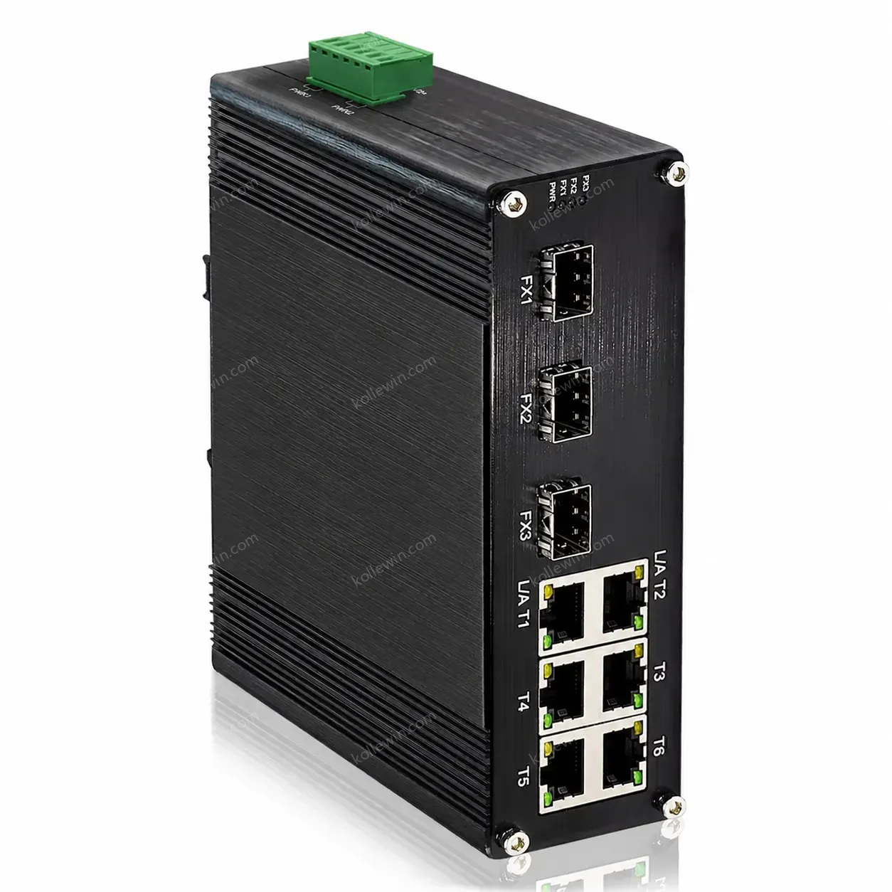 Fast Ethernet Fiber Extension Industrial Switch Supports up to 20km Over Single/Multi-mode Fiber 6+3 Ports Supports SC/FC/ST/SFP
