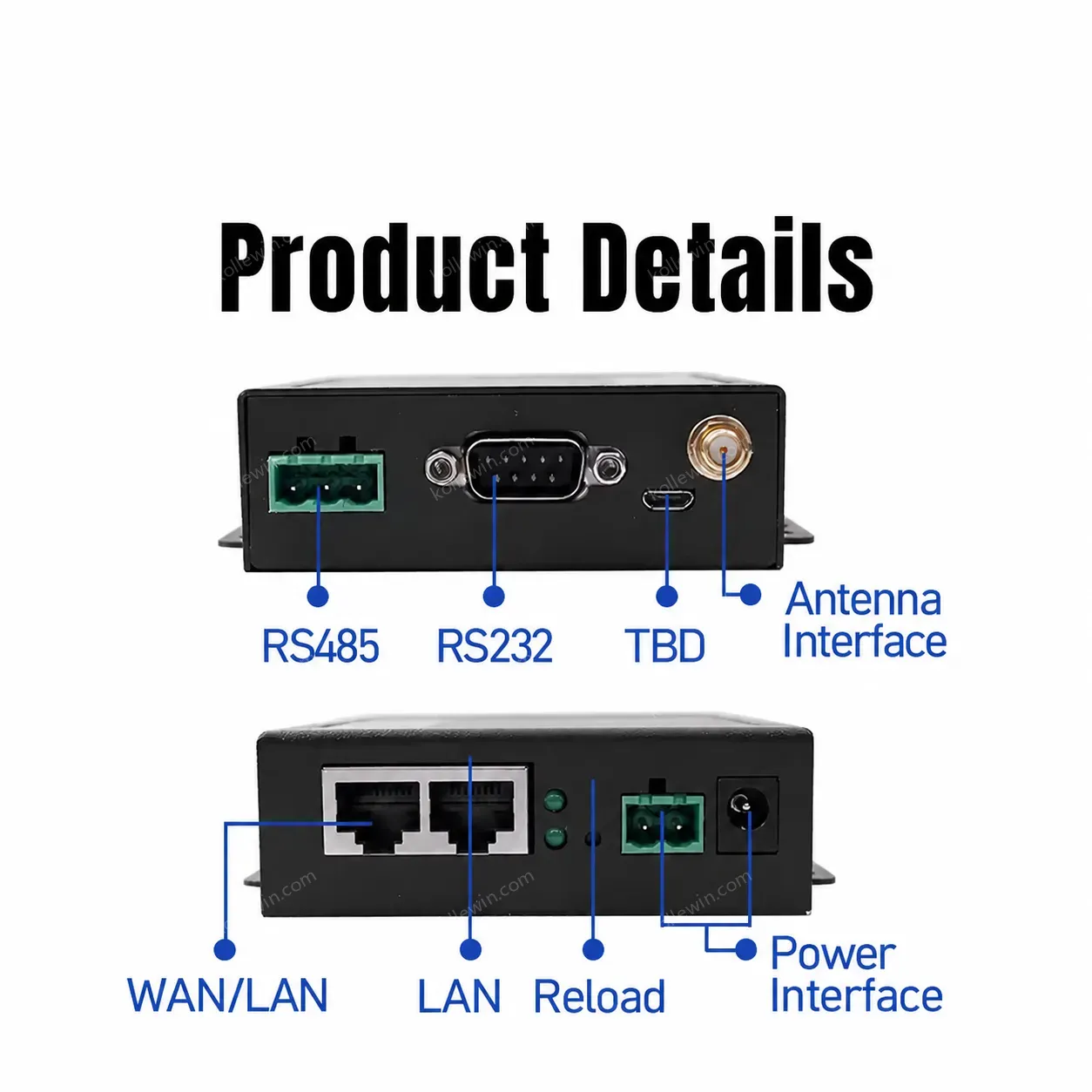 USR-W630 2 Port WiFi to Serial Converter Modbus Gateway RS232 RS485 to Ethernet Converter 5-36V 2-Year Warranty