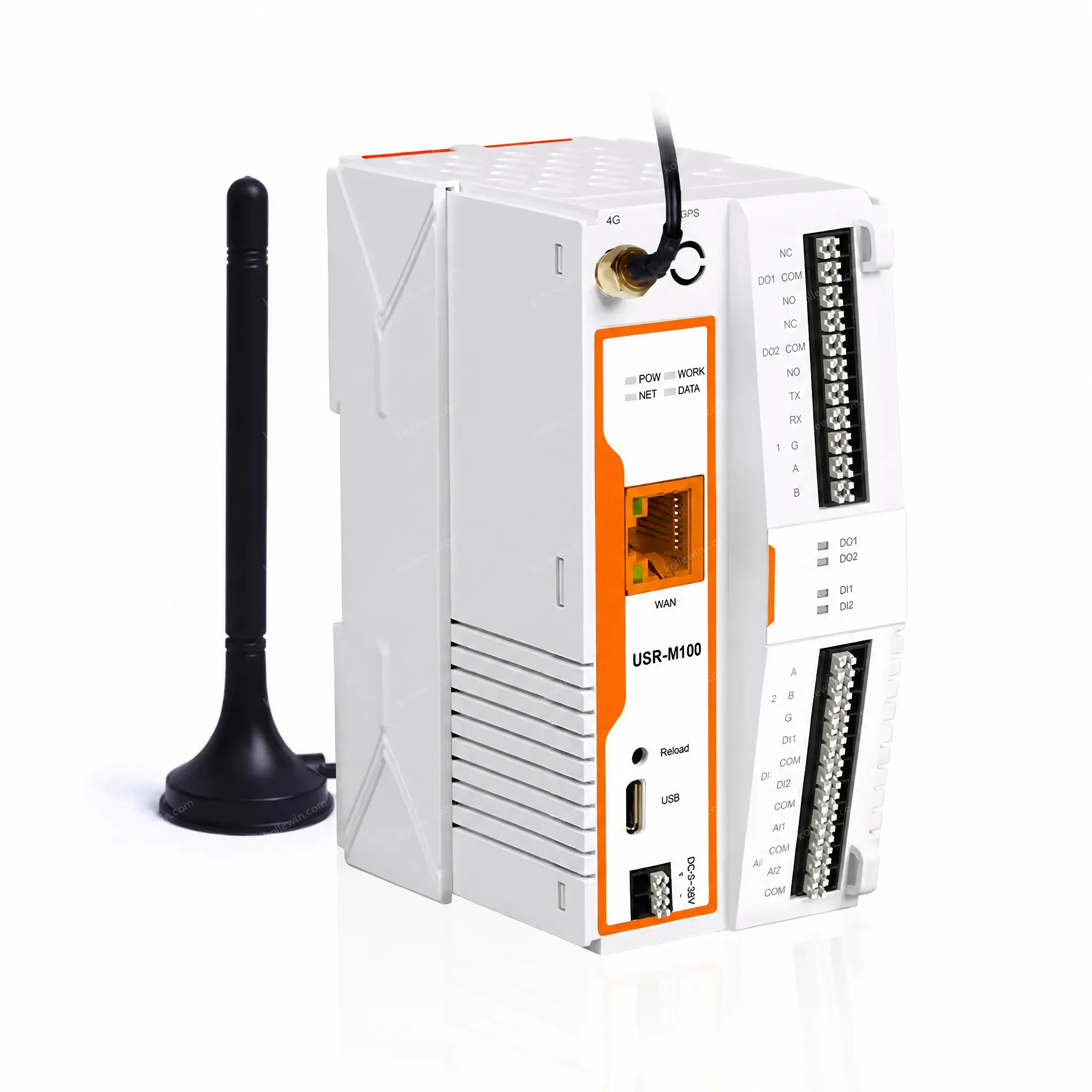 PUSR Industrial IoT Gateway MQTT Cellular Ethernet Port Edge Computing SD Card Offline Caching Low Cost USR-M100-EAU/M100s-GL