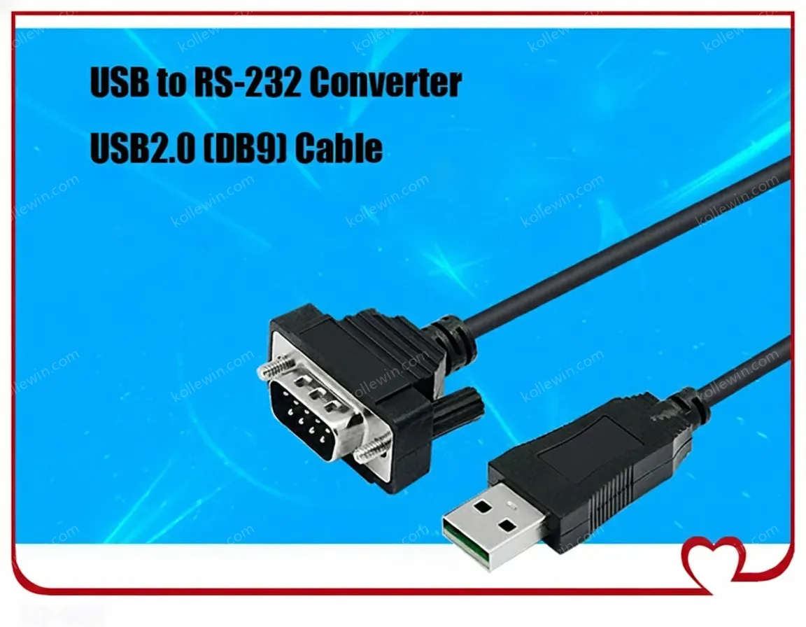 UOTEK 4.9Ft USB to RS232 RS485 RS422 Converter USB-A RS-232 RS-485 RS-422 Cable Serial DB9 Connector Full Half Duplex UT-8890