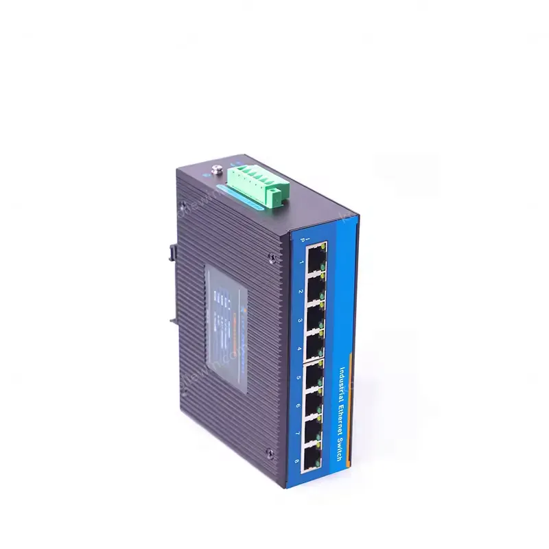 USR-ISG008 Series 8 Electrical Ports With 10/100/1000Mbps DIN-Rail GIgabit Industrial Ethernet Switch