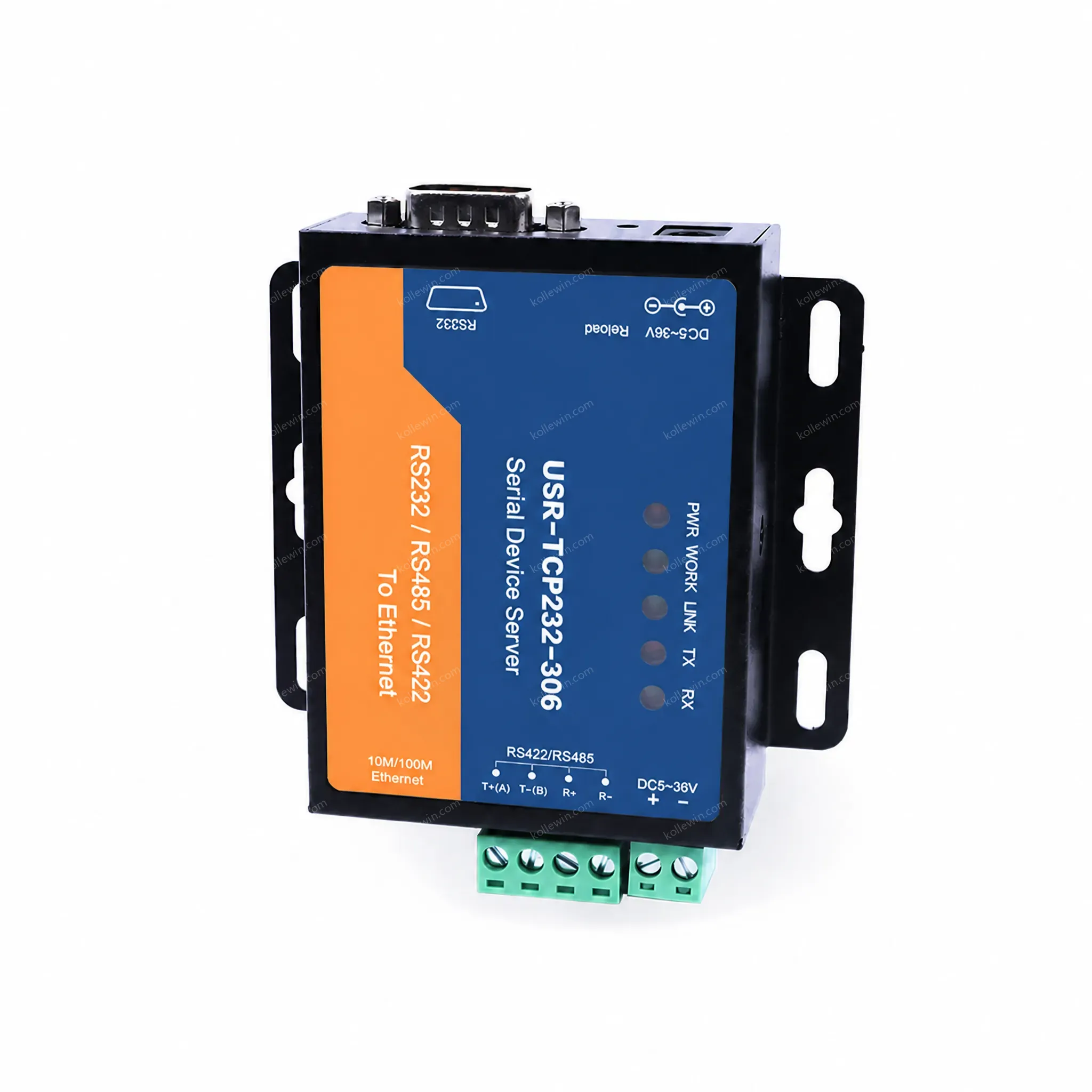 USR-TCP232-306 Cost Effective RS232 RS485 Ethernet Choose One TCP Server/TCP Client/UDP/HTTPD Client Works Modes 2-Year Warranty