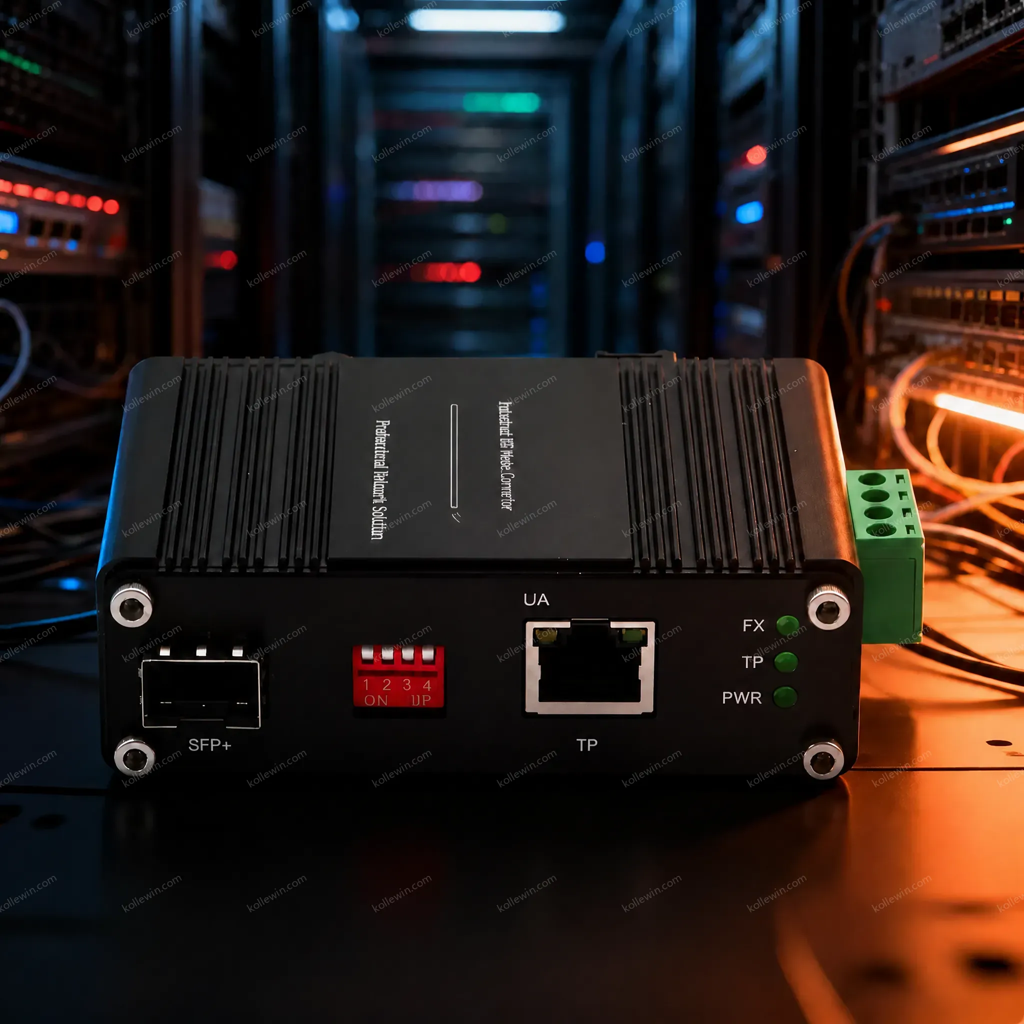 Industrial 10G Media Converter Copper to Fiber SFP+ 10G/5G/2.5G/1G Auto-Negotiation Wide Temperature -40℃ to 80℃