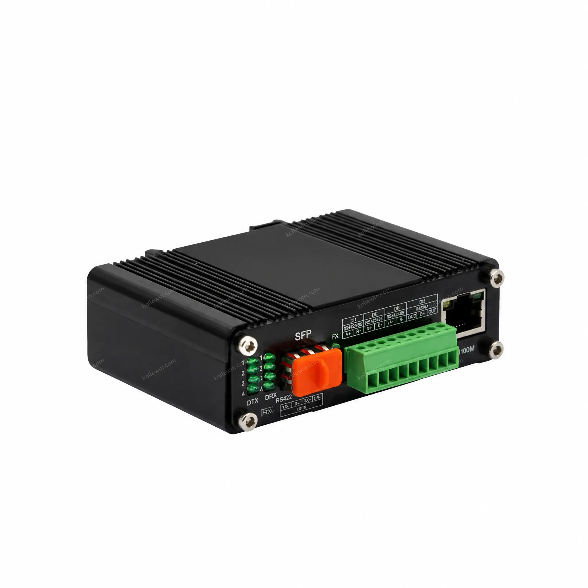 Industrial 10/100/1000Base-T to 1000Base-X SFP Media Converter
