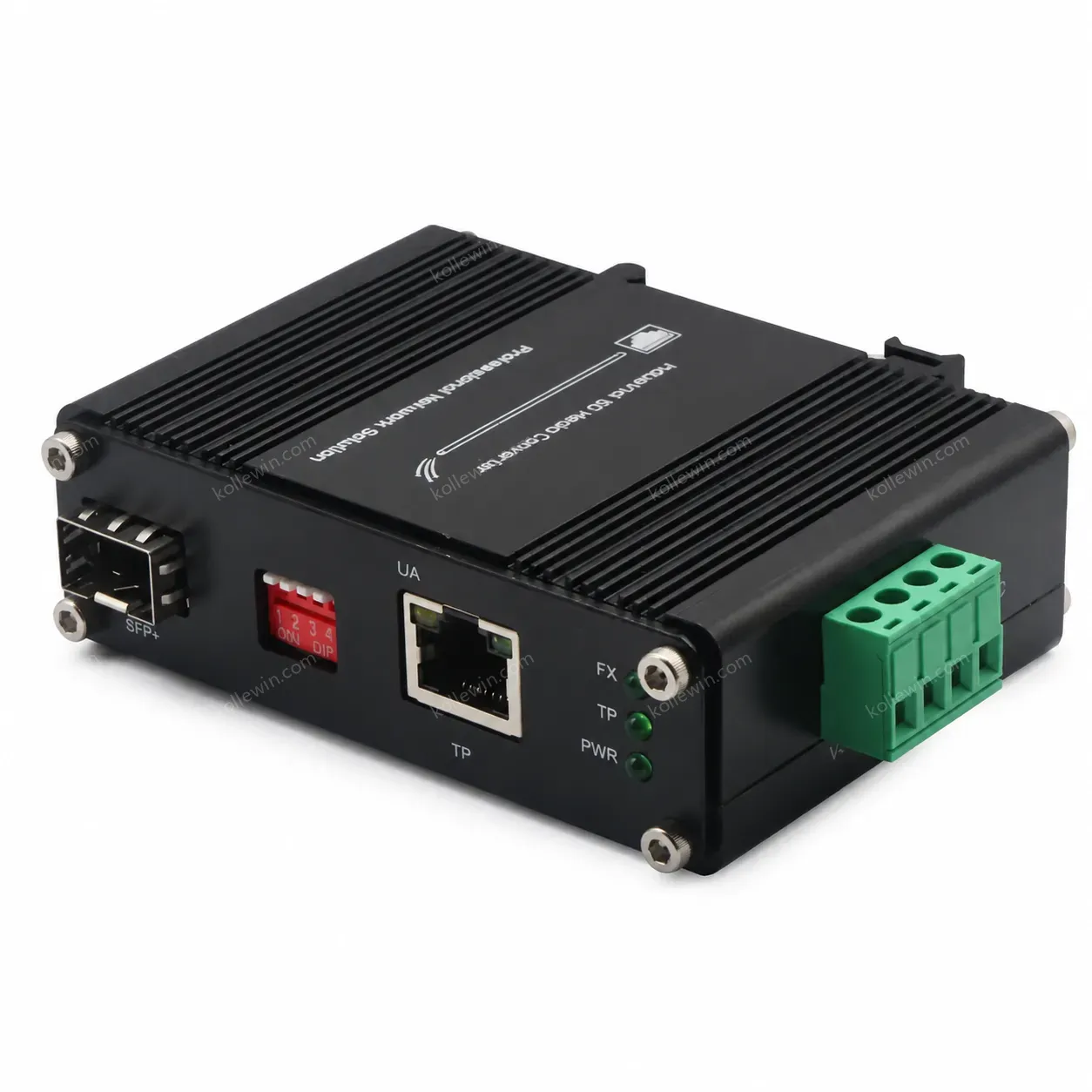 10G Fiber Media Converter 10G 5G 2.5G 1G 100M Copper to 10GBASE-X SFP Din Rail Industrial Fiber Ethernet Media Converter