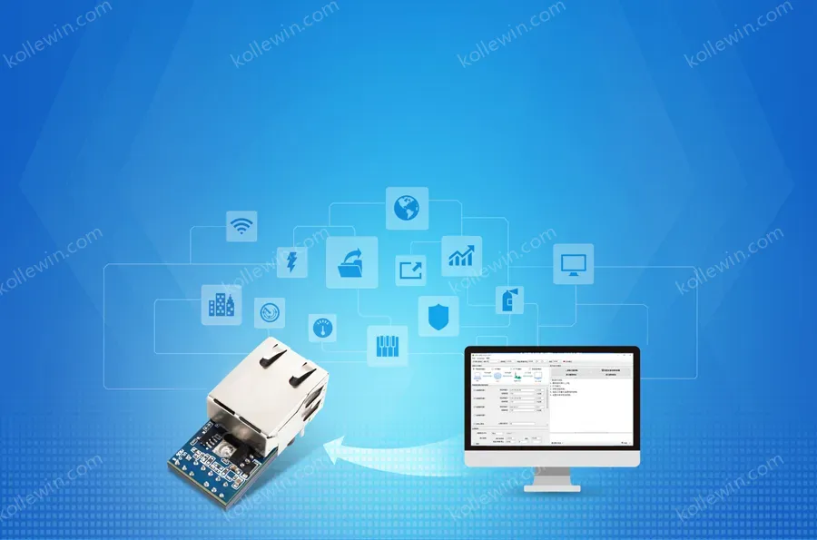 PUSR UART TTL to Ethernet Modules Easy to Config Industrial Design Ethernet Module USR-K5(Price for 3 Piece)