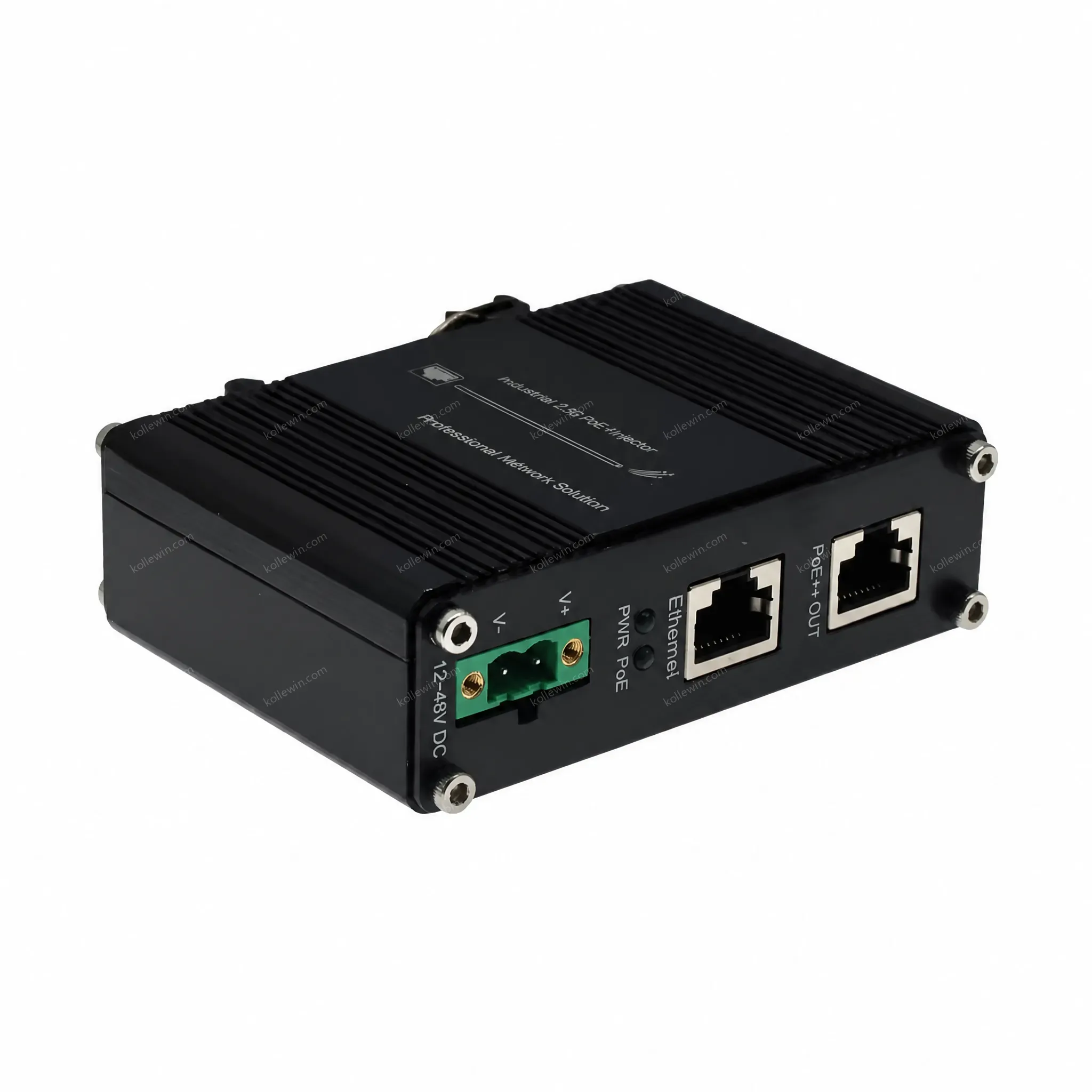 Wholesale Industrial PoE Injector 2.5G 802.3bt 95W Industrial Din Rail Power Ethernet Injector Adapter 12~48V DC Input Outdoor