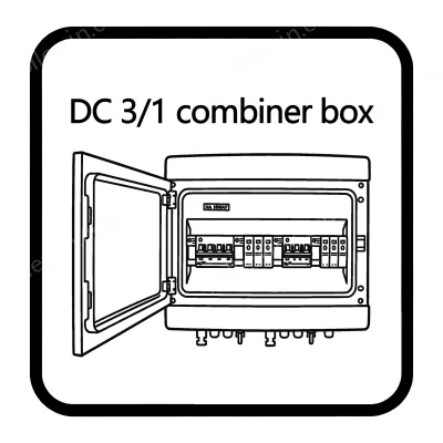 DC 3/1 combiner box