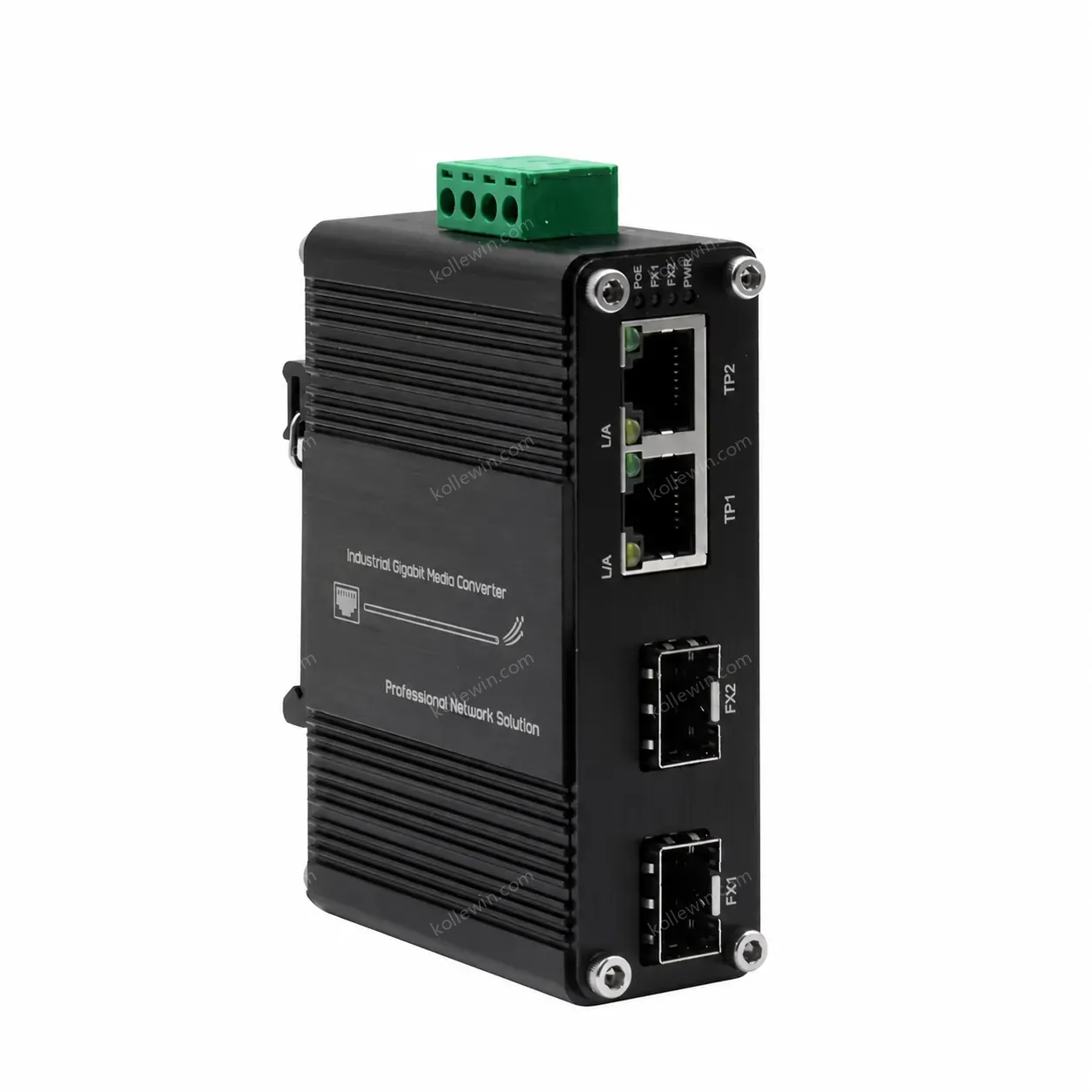 E-link LNK-IMC202G-SFP Industrial Grade 2 Port Gigabit Ethernet Switch 2 SFP Slots 12-48V DC Power Full-Duplex/Half-Duplex 9KB