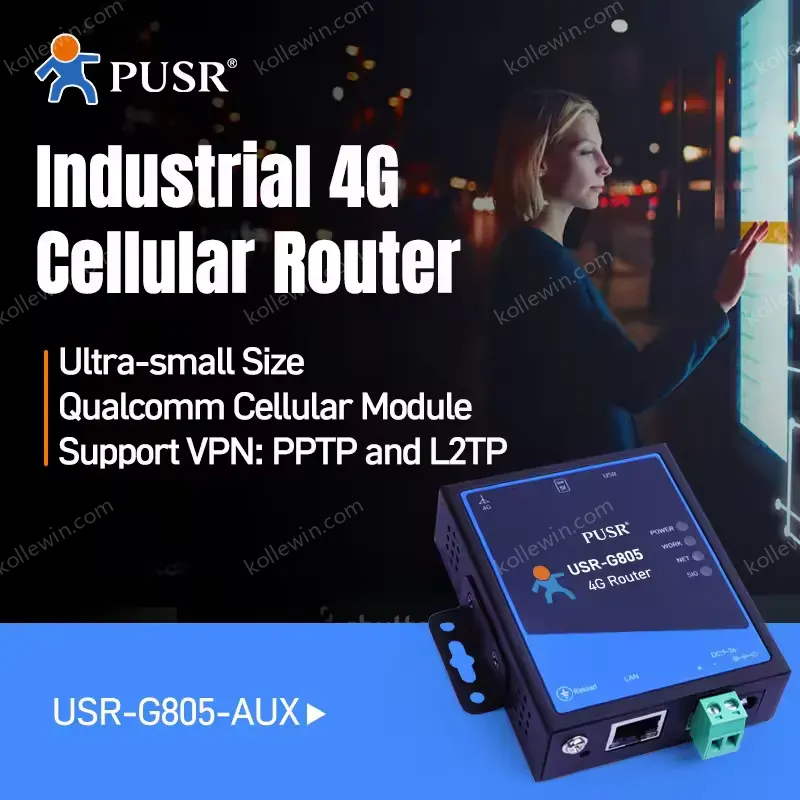 USR-G805-ECEUX M2m Vpn Industrial 4g Lte Cellular Router With Sim Card WiFi