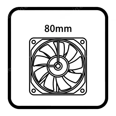 80mm dc fan