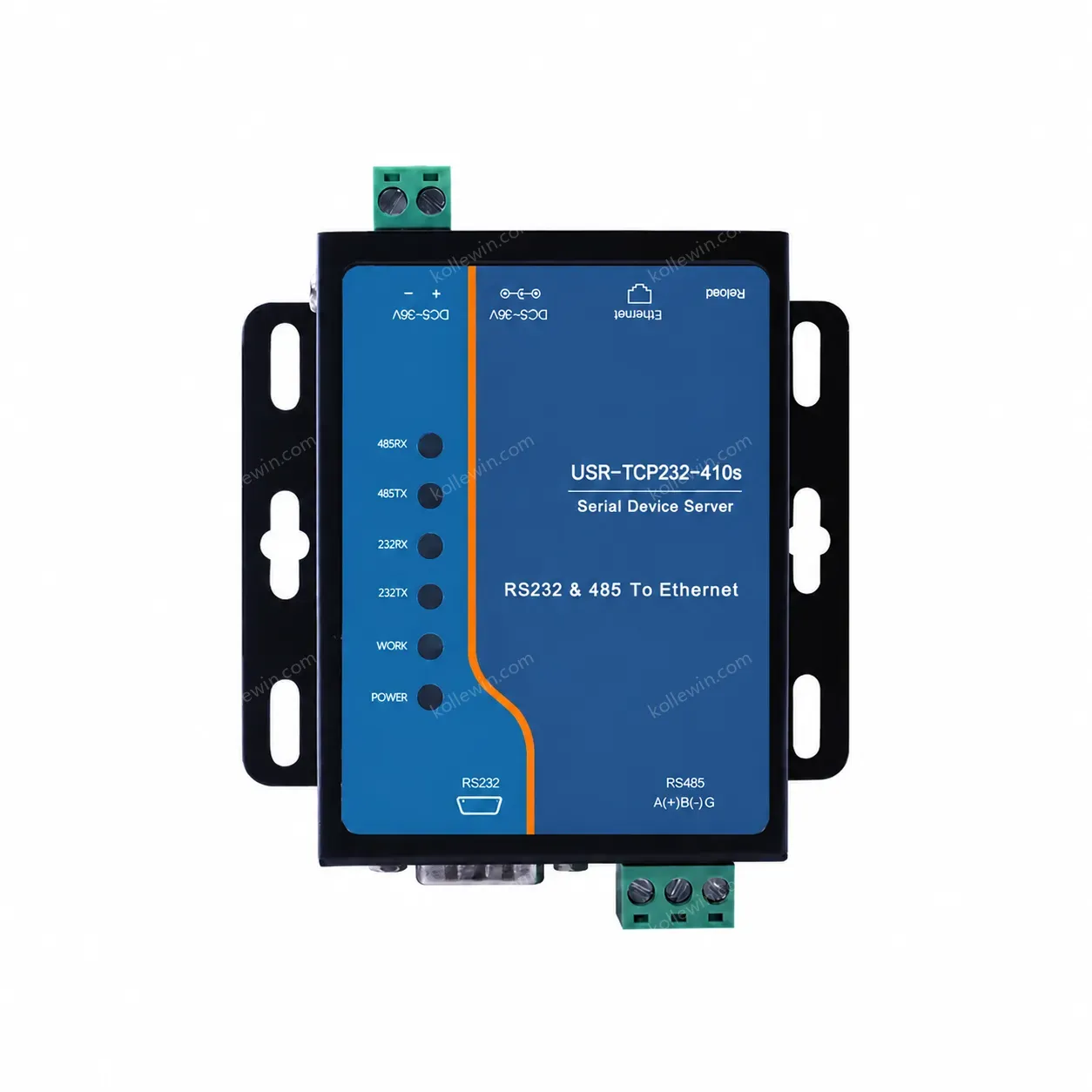 USR-TCP232-410S-RT Easy to Configure and Use at Command Ethernet Port 10/100M MDI/MDIX Support PUSR Cloud Serial to Ethernet