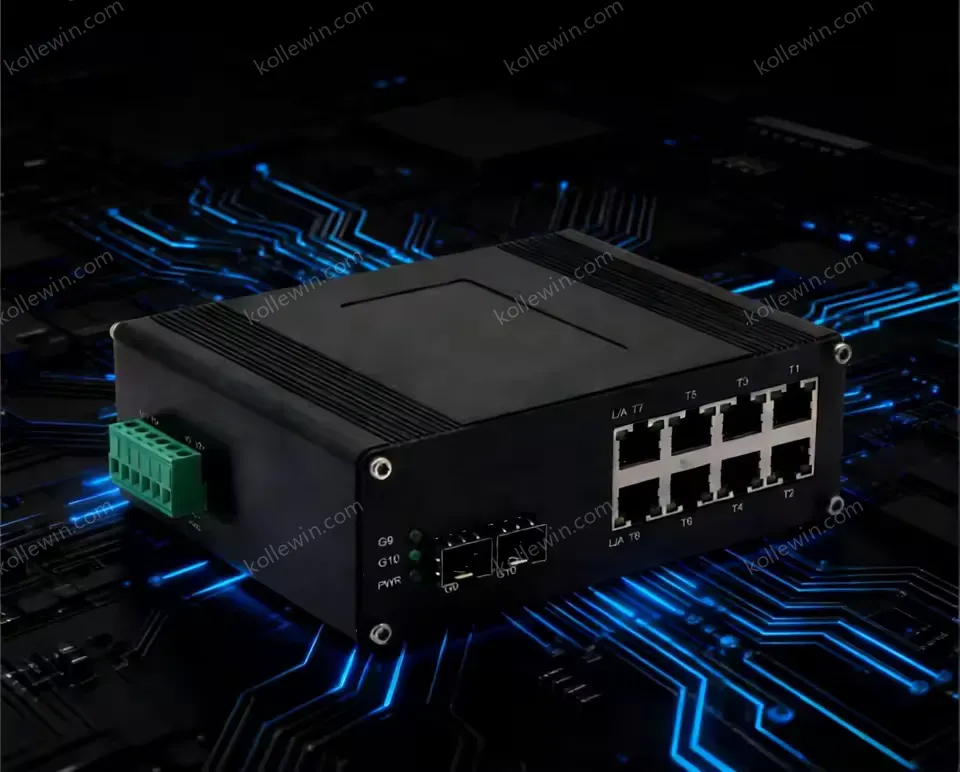 Industrial 8-Port Gigabit and 2.5G Base-T with 2-Port 10G SFP+ Ethernet Switch for Network Aggregation