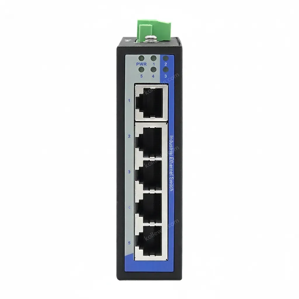 UOTEK 5 Ports 100M Unmanaged Ethernet Switch Reliable Data Transmission DIN-rail Switch UT-6405CA
