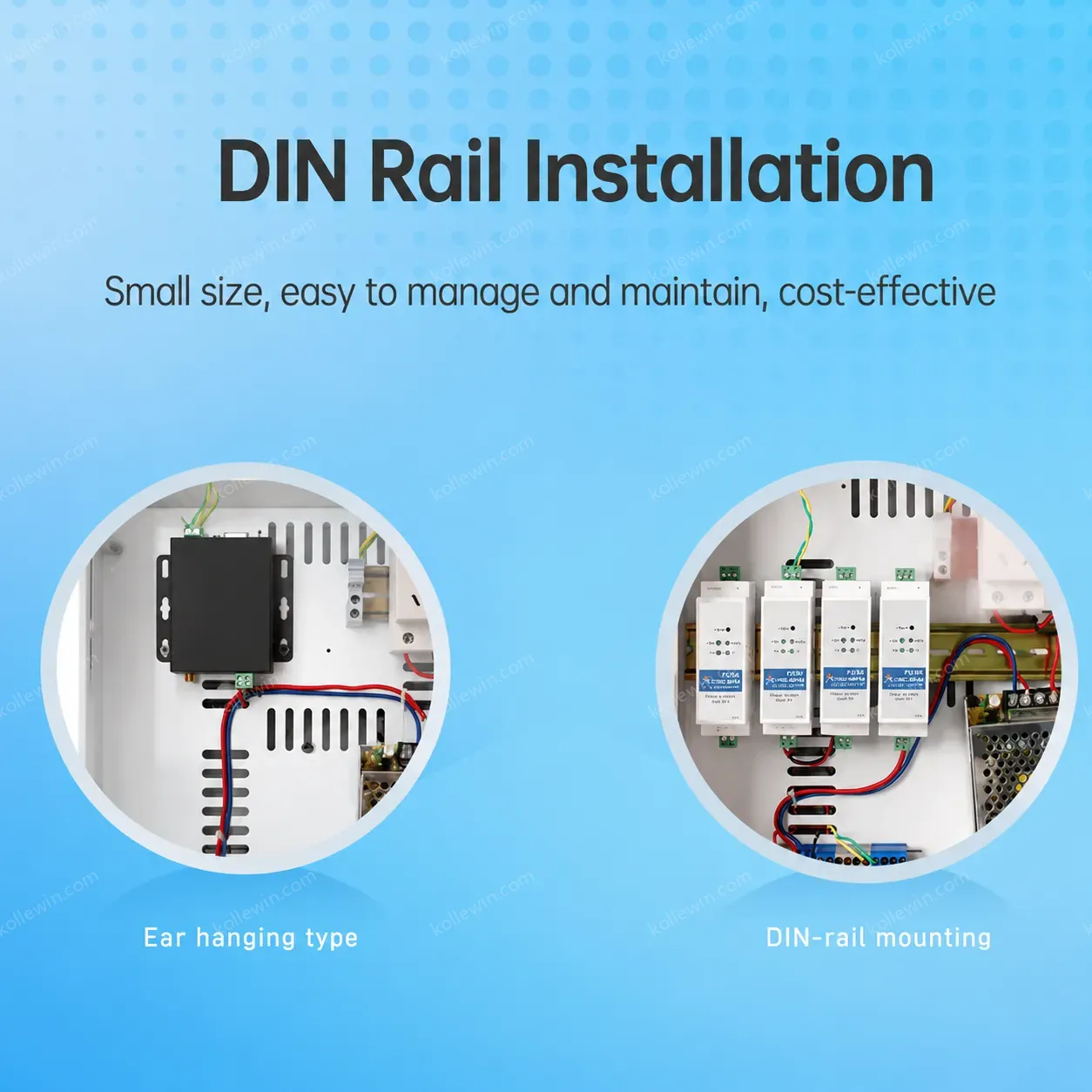 USR-DR302 DIN-RAIL Modbus RTU Ethernet to RS485 Converter Supports Modbus Polling Modbus Gateway